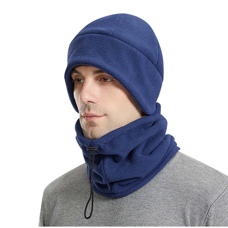 Chunky Knit Beanie Scarf Set Warm Winter Skull Cap Fleece Lined Unisex MAPPERZ Winter Stylish Woollen Knit Beanie Hat Neck Warmer  main image 4
