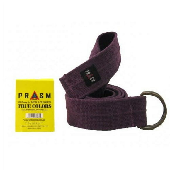 Prasm Ceinture en Toile Unisexe D-Ring - Violet Clair - S