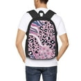 thumbnail image 6 of XMXT Travel Laptop Backpack for School Work, Pink Animal Texture Large Capacity Bookbag Travel Bag Backpacks for Women Men, 6 of 9