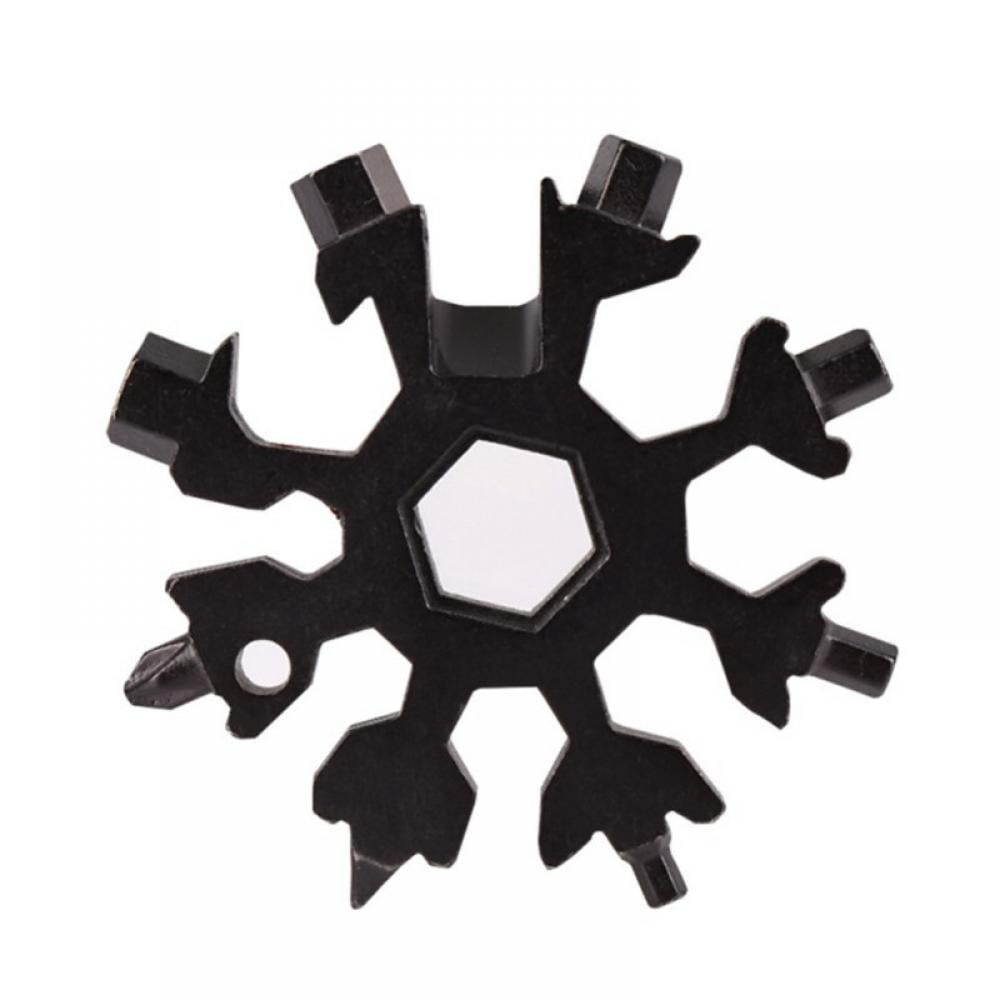 Details about   18-In-1 Multi-Tool Stainless Steel Snowflake Shape Flat Cross Head Screwdriver @ 