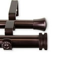 thumbnail image 2 of 1 inch Knop Double Curtain Rod 48-84" - Bronze, 2 of 2