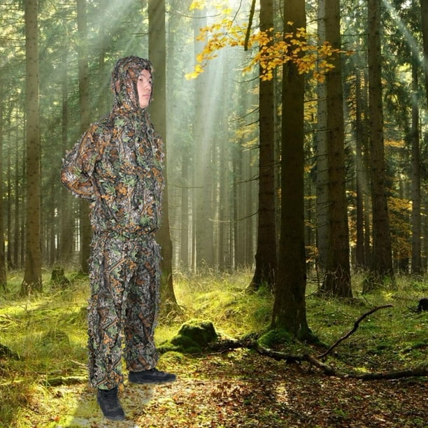 Camouflage Clothing Ghillie Suit Camouflage Clothing Bionic Camouflage Hunting  Clothes 3D Tactical