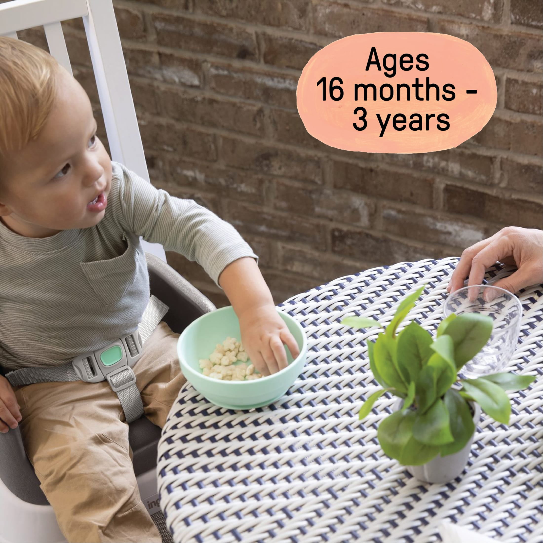 Ingenuity SmartClean Toddler Booster Seat - Slate