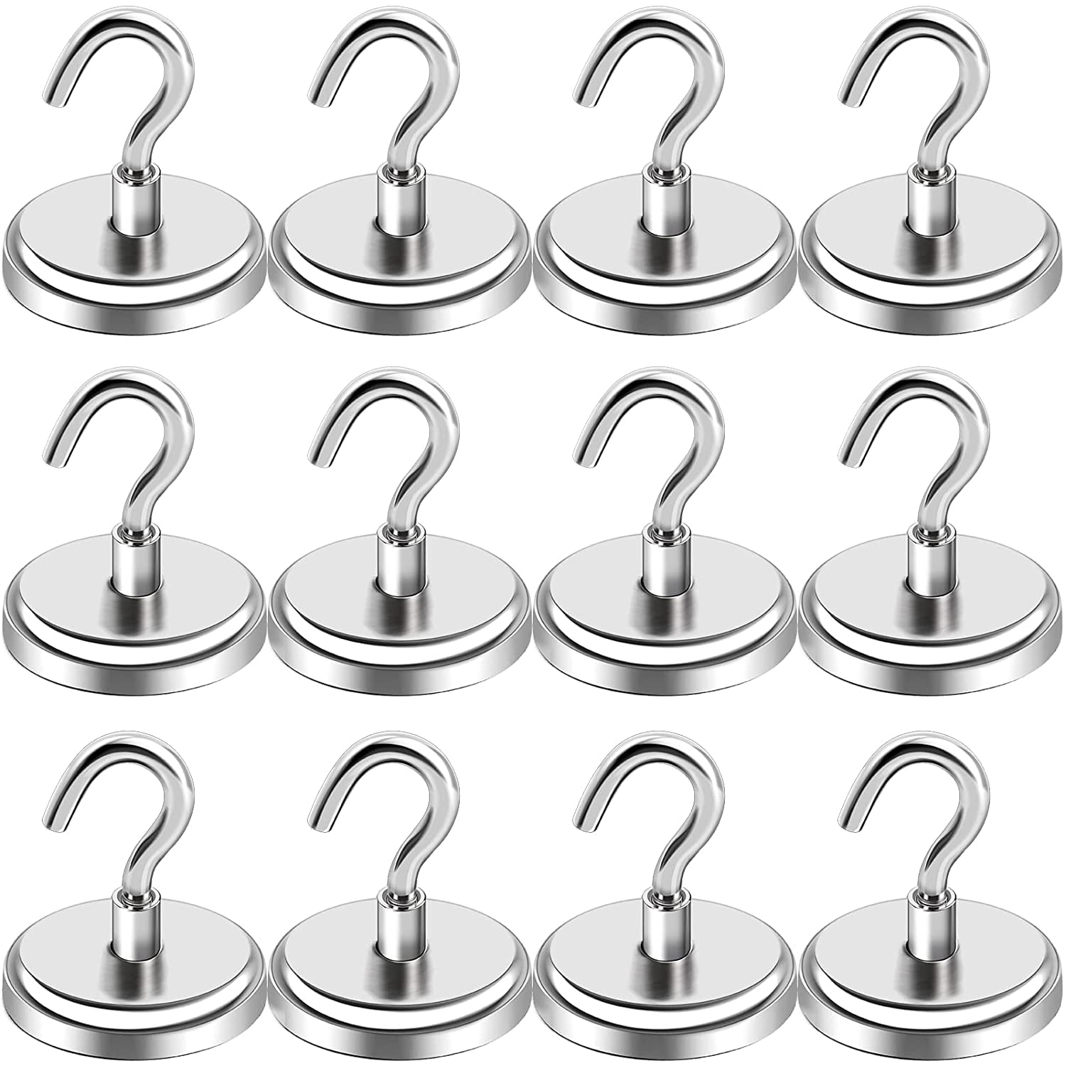 100LBS Heavy Duty Hooks, Strong Neodymium Hooks for Home, Kitchen, Workplace