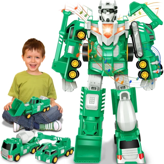 Coches robot Toy Laradola Transform 5 en 1 para niños de 4 a 8 años