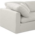 thumbnail image 6 of Meridian Furniture Indulge 199" Linen Fabric U-Shaped Modular Sectional in Cream, 6 of 10