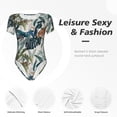 thumbnail image 6 of Naloa Hawaiian Style Women's Short-Sleeved Onesie, One-Piece Swimsuit for Parties, dates, clubs - XX-Large, 6 of 9