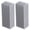 Silver, variant on M Buder 2Pcs Aluminum Cooling Fins Heat Radiator Heatsink Kit for Electronic Chip CPU Router Power Board, 3.9 x 1.6 x 1.2 inches / 100 x 40 x 30 mm (With Thermal Adhesive)