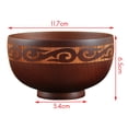 thumbnail image 3 of 5X Cuenco de Madera de Estilo Mongol para Ensalada, de Fideos de Arroz, de Madera Natural de Estilo étnico para Niños, Vajilla de Madera para Niños, 3 of 9
