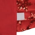thumbnail image 6 of Northlight Sequin Snowflake Pattern Mini Christmas Tree Skirt - Red - 20", 6 of 7