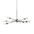 thumbnail image 2 of Dainolite 6 Light Horizontal Pendant, Burnished Chrome Finish, 2 of 4