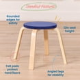 thumbnail image 6 of ECR4Kids Bentwood Stackable Stools, 12in Seat Height, Classroom Furniture, Assorted, 6-Piece, 6 of 10