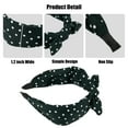 thumbnail image 4 of Unique Bargains 1 Pcs Hairband for Women Bowknot Headband with Bunny Ears Green 2.17 Inch Wide, 4 of 7