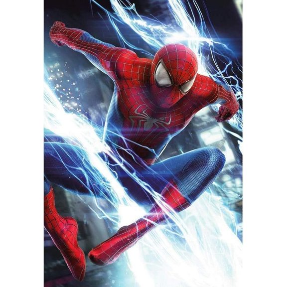 DIY 5D Adult Diamond Painting Set Spiderman Gemstone Art Painting Set Home Wall Decoration Gift Superheroes (12x16 inch)