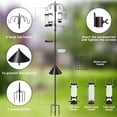 thumbnail image 3 of Bird feeding kit, wild bird feeder stand pole, with feeder, bird bath, and net tray. Different specifications to choose from, 3 of 13