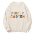 thumbnail image 7 of RMGVDSD Back To School Sweatshirt for Girls Letter Print Long Sleeve Pullover Crewneck Sweatshirts First Day Of School Soft Casual Tops Casual Girl Clothes 6-7 Years, 7 of 7