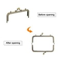 thumbnail image 5 of Uxcell Metal Purse Frames, 6.1" 4Pack Kiss Lock Clasp Frame for Coin Bag DIY, Bronze, 5 of 6