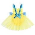 thumbnail image 2 of FYMNSI Baby Girl Flounder Costume Halloween Cosplay Dress Up Outfits Toddler Infant Tulle Romper Dress 12-18 Months, 2 of 5