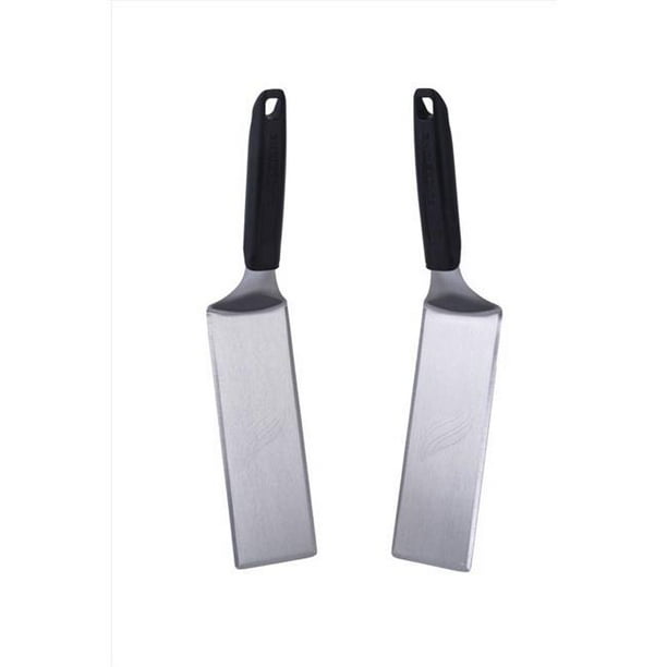 Blackstone Deluxe Stainless Steel Griddle Spatulas in Black & Silver, 2