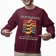 thumbnail image 2 of Christmas Sweatshirt, Capybara Stack Ugly Christmas Sweatshirt, Cute Animal Holiday Jumper, Unique Capybara Lover Gift for Men & Women, 2 of 5
