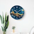 thumbnail image 4 of 14 Inch Wall Clock Battery Operated Silent Clock Decorative for Office, Kitchen, Outdoor, Living Room，Sleeping Bear on Moon Hanging Star Delicate, 4 of 4