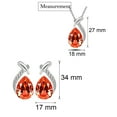thumbnail image 4 of PPgejGEK Drop Water Fashion Women's Flash Drill Suit Pendant Earrings Necklace Necklaces Pendants Pendant Necklace Set Pendant Necklace Set for Valentine's Day Mother's Day Christmas Birthday Gifts, 4 of 6