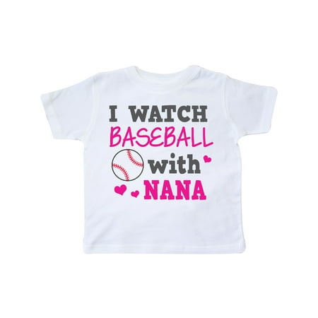 

Inktastic I Watch Baseball with My Nana Gift Toddler Boy or Toddler Girl T-Shirt