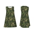 thumbnail image 7 of KLL Green Camouflage Skull Pattern Womens Summer Dresses 2025,Loose Round Neck Sleeveless Sundresses Tank Dresses with Pockets, 7 of 7