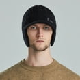 thumbnail image 4 of Baqcunre Beanies Hats Men, Elastic Warm Knitted Hat Winter Hat Mens Thickened Wool Hat Outdoor Warm Knitted Hat In Autumn And Winter, Beanie for Women, Baby Beanie, 4 of 7
