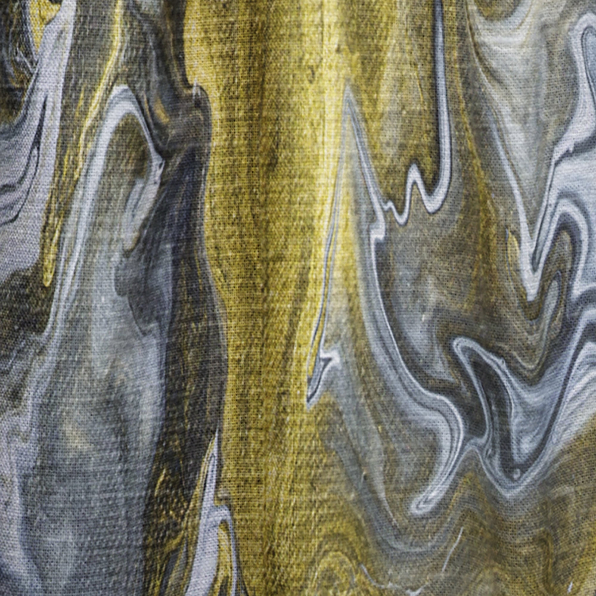 Designart 'Grey, White and White Marble Acrylic II' Modern Curtain Panel