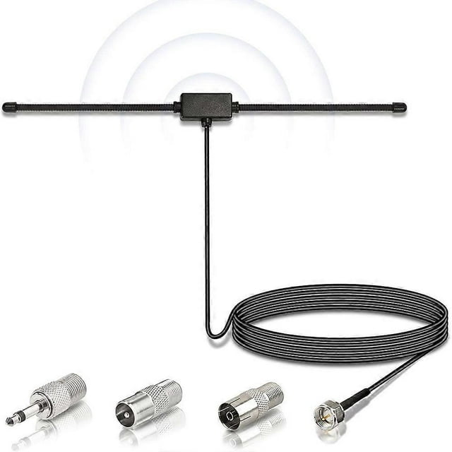 FM Radio Antenna FM Dipole Antenna For Stereo Receiver Music System FM Radio Home Stereo Audio Video Car Accessories
