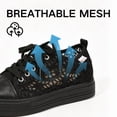 thumbnail image 3 of CHICVOMEY Sneakers for Women Fashion Thick Soled Lace Up Breathable Tennis Shoes Lightweight Comfortable for Summer Walking Work Beach Casual, 3 of 7