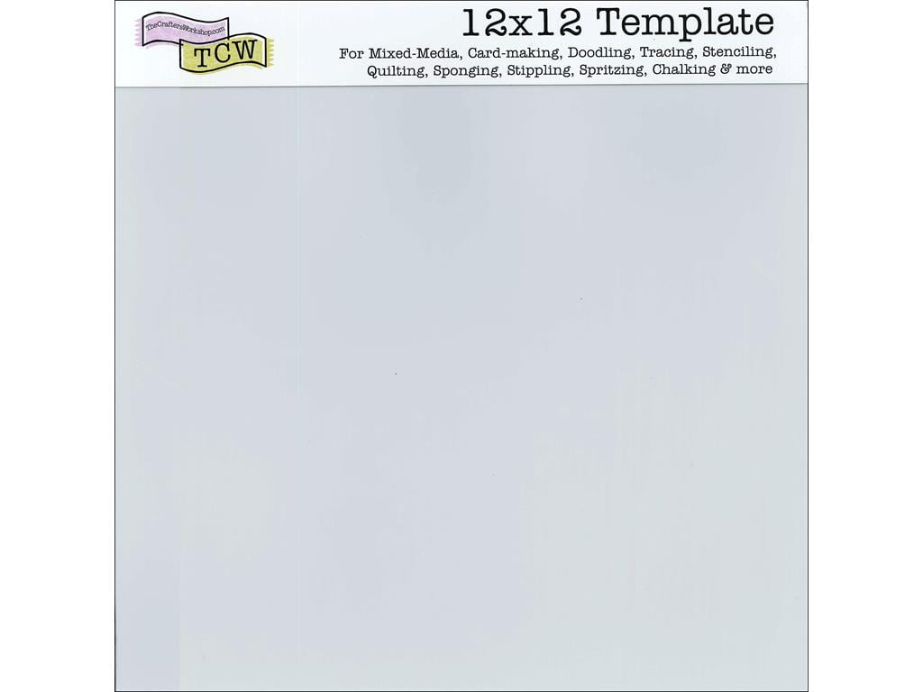 Crafters Workshop TCW-340 Template Stencil Sheets 12 by 12-Inch