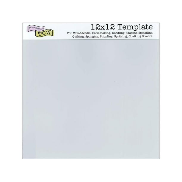 Stencil 12x12 Blank Sht 3pc