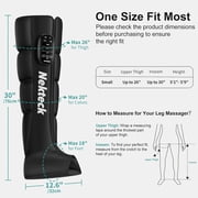 Nekteck Leg Compression Massager Recovery System, Cordless Full Leg Massager for Circulation and Pain Relief, Compression Boots with 6 Modes 4 Intensities, Relaxation, Fathers Day Gift for Dad/Mom