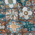 thumbnail image 2 of Coolnut 60" Mexican Talavera Outdoor Tablecloth with Umbrella Hole and Zipper, Waterproof Round Tablecloth for Party,Patio,Picnic,Holiday Dinner,Summer, 2 of 7