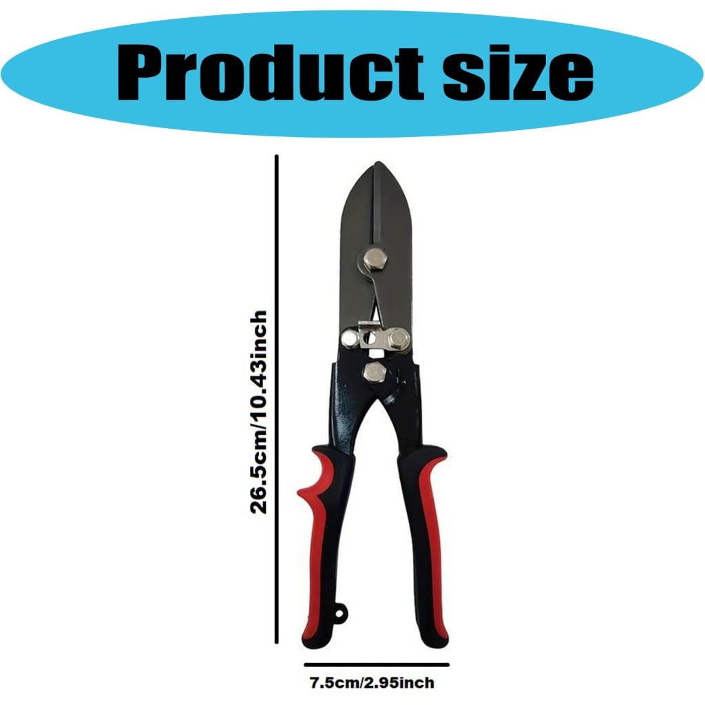 5 Blade Metal Sheet Crimping Tool Steel Ergonomic Nonslip Handle For Gutter Pipe Systems Secure Lock Design
