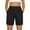 597#Black, variant on Women High Waisted Bermuda Shorts Above Knee Length Lightweight Wide Leg Solid Color Summer Shorts Gray L