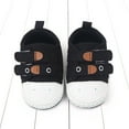 thumbnail image 3 of Eashery Baby Girls Boys Canvas Sneakers Shoe Flats for First Steps Walkers Baby Girls Boys Canvas Shoes Black Toddler Sandals (Black,6), 3 of 5