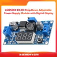 thumbnail image 3 of Tignapoo Adjustable DC-DC Step-Down Power Supply Module Board LM2596S 3A 75W with Digital Display for 24V to 12/5V Conversion - High Efficiency Voltage Regulator, 3 of 6