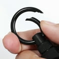 thumbnail image 2 of Magnetic Carabiner Keychain Outdoor Camping Climbing Snap Clip Lock Buckle Hook Retention Rope Black, 2 of 8