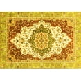 thumbnail image 1 of Ahgly Company Machine Washable Indoor Rectangle Abstract Yellow Modern Area Rugs, 6' x 9', 1 of 4