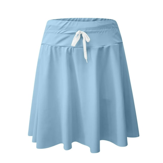 COM1950s Maillot de Bain pour Femmes, Maillot de Bain pour Femmes, Jupe de Bain Unie Séchage Rapide Bas de Maillot de Bain avec Poche Zippée, Maillots de Bain pour Femmes