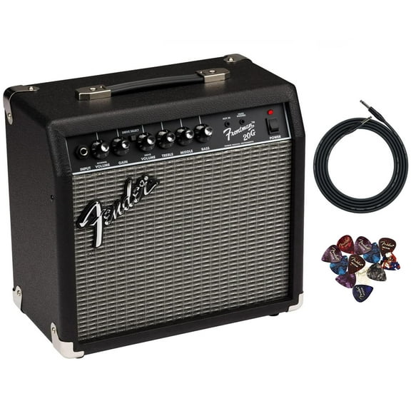 Fender Frontman 20G Guitar Combo Amplifier - Black w/ Instrument Cable