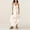 White, variant on Odbmxy Women's Maxi Dress Halter Sleeveless Cocktail Women's Dresses Ruffles Fancy Loose Tunic White Party Solid Color Dress