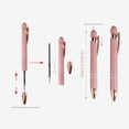 thumbnail image 3 of LNGOOR 12pcs Rose Gold Metal Ballpoint Pen With Colored Touch Screen And Inspirational Quotes  Suitable For Office  Gifts  Study  Black Ink  Refillable, 3 of 7