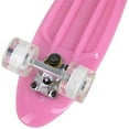 thumbnail image 6 of Rekon 22" Complete Mini Cruiser Plastic Skateboard (Glow in Dark Pink w/ LED Wheels), 6 of 8