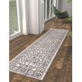 thumbnail image 3 of Rugs.com Eco Traditional Collection Rug – 12 Ft Runner Ivory Medium Rug Perfect For Hallways, Entryways, 3 of 9