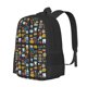 thumbnail image 1 of Disketp Teeth Mochila Minimalista de Gran Capacidad, Mochila de Viaje para Escuela, Trabajo o Uso Diario, 1 of 6