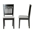 thumbnail image 4 of Baxton Studio Genesis Modern Grey Fabric and Dark Brown Finished Wood 2-Piece Dining Chair Set, 4 of 9